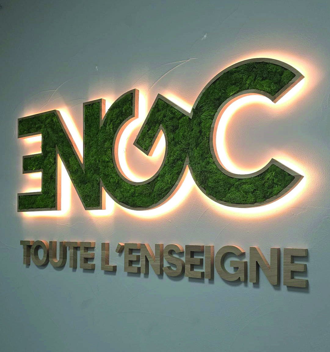 Création lumineuse originale en atelier